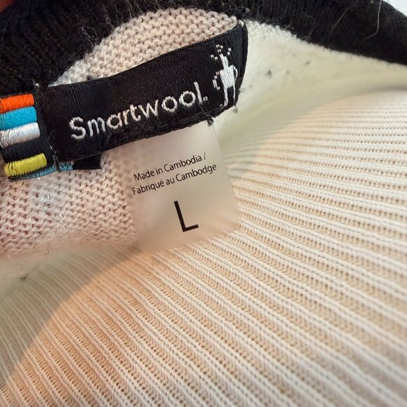 Smartwool Women's Sweater | Grey, Black, Off White | Large - Picture 7 of 8